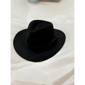 Dorfman Pacific Black Wool Fedora Hat – Size L